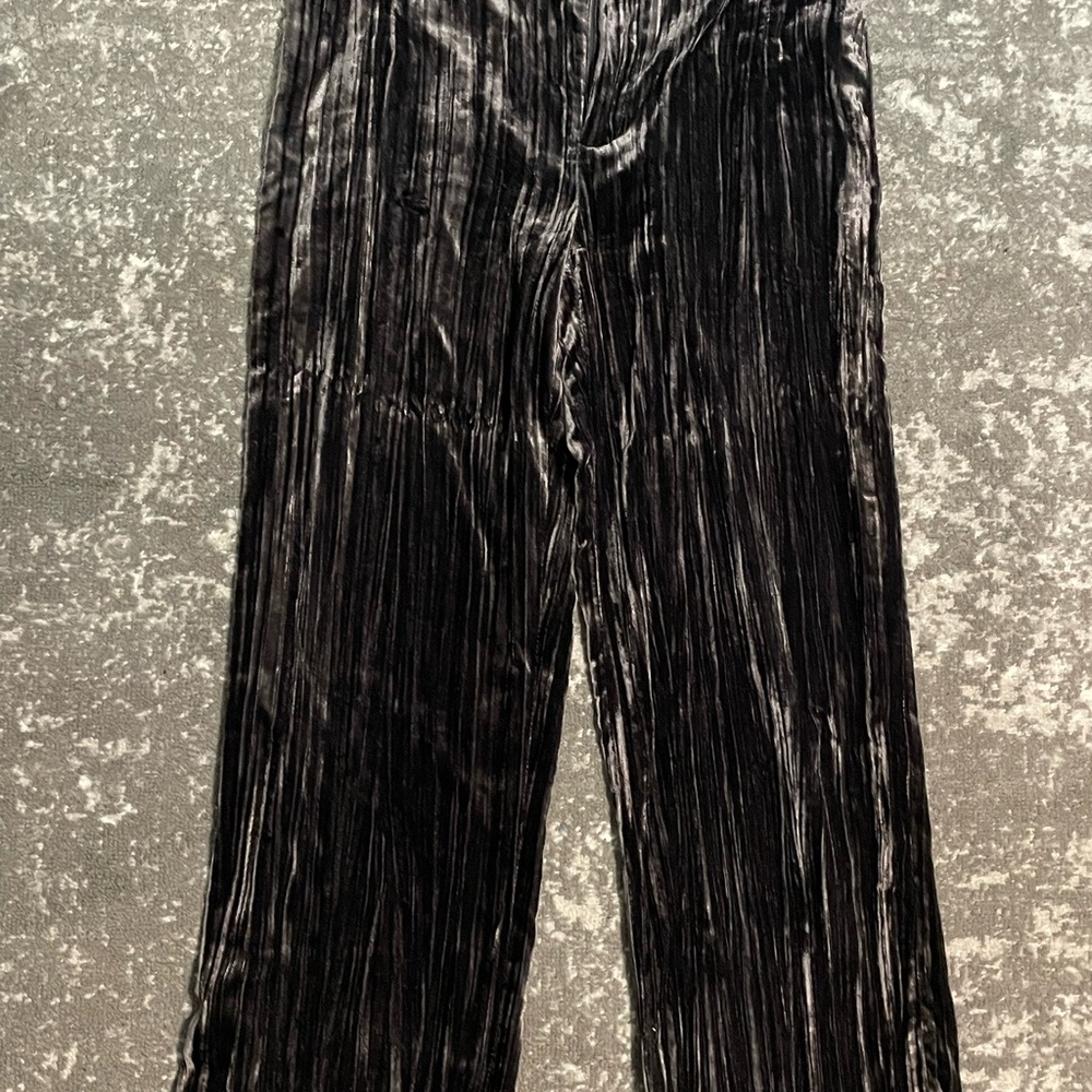 Zara Black Velvet Pants